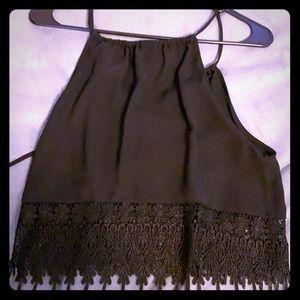 Black halter top